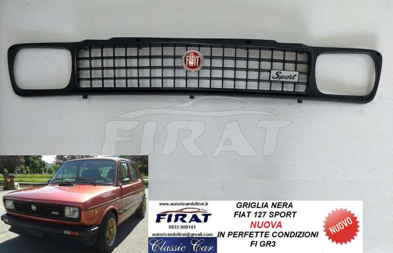 GRIGLIA FIAT 127 SPORT NERA